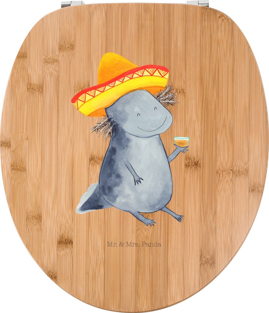 Mr. & Mrs. Panda Toilettendeckel Axolotl Tequila - Transparent - Geschenk, WC Brille, Klositz, Party, Mexiko, Urlaub, trinken, Klo-Deckel, Sitz, kl...