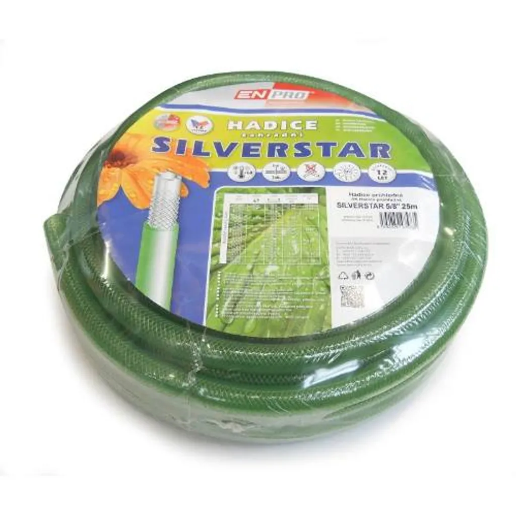 Tuyau SILVERSTAR 5/8 25m anti-nœud pour arrosage efficace sans blocage