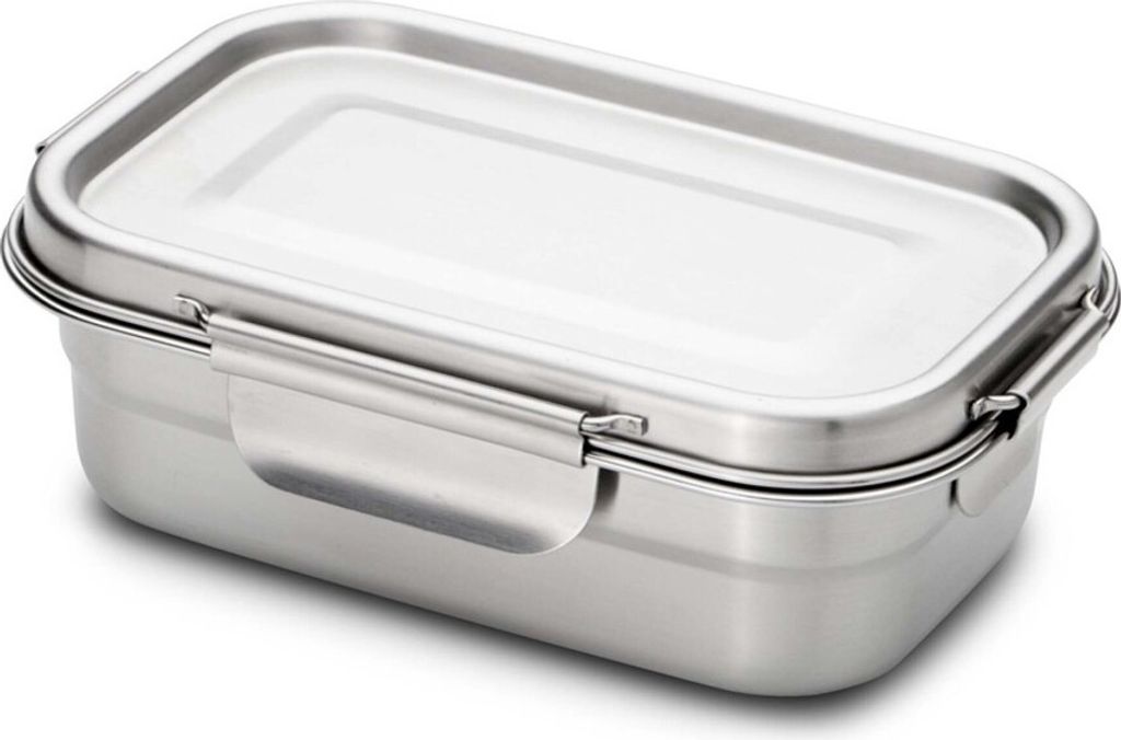 WEIS Vesperdose 0,75l tiefe Form mit Dichtung und Teiler Edestahl