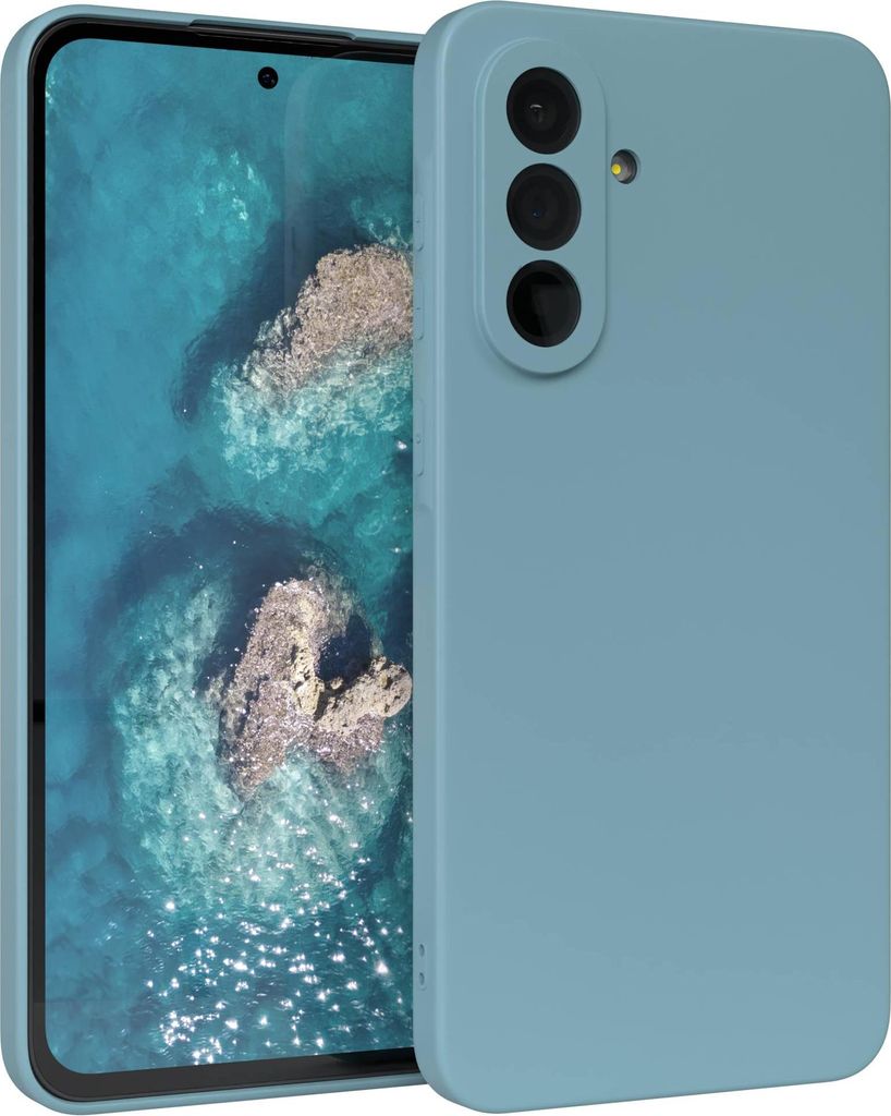 EAZY CASE - TPU Hülle für Samsung Galaxy A36, TPU Case stoßfeste Handyhülle, weiches Cover mit Kameraschutz, Silikonhülle in Blau