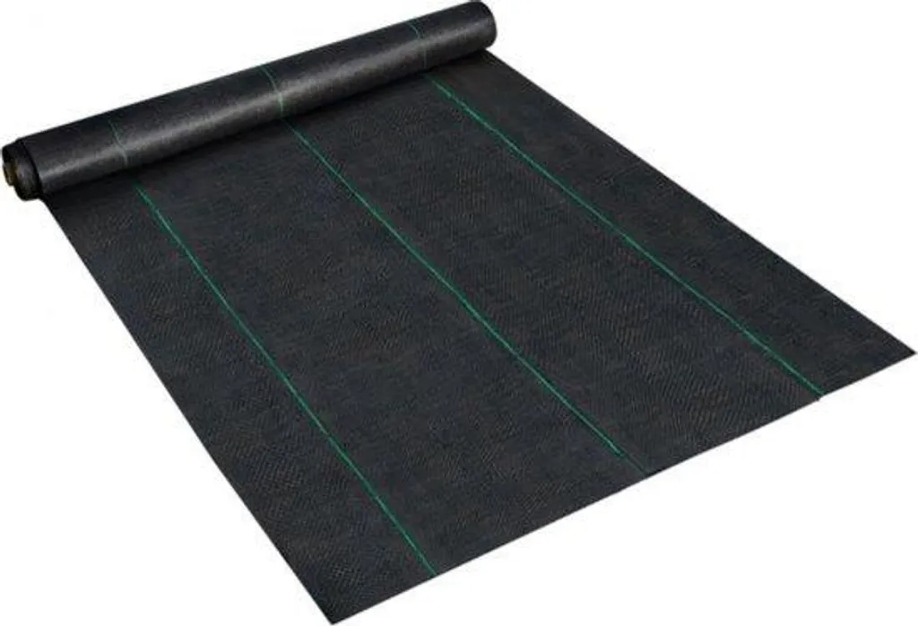 Protection de sol pour graviers : filet imperméable robuste 100g/m² noir
