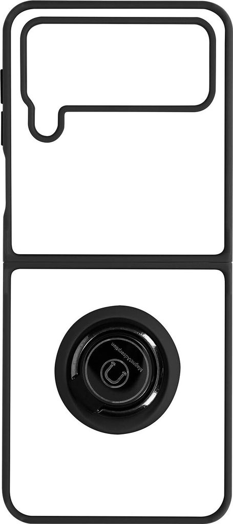 Avizar, Hybrid Handyhülle mit Ring-Halterung Samsung Galaxy Z Flip4, Schwarz