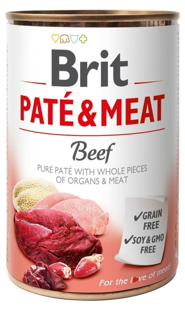 BRIT Paté & Meat mit Rindfleisch - Nassfutter für Hunde – Produktbild 