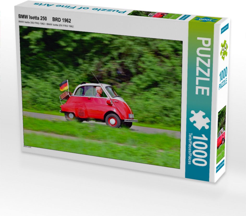 CALVENDO Puzzle BMW Isetta 250 BRD 1962 1000 Teile Puzzle quer | 1000 Teile Lege-Größe 64x48cm Foto-Puzzle für glückliche Stunden