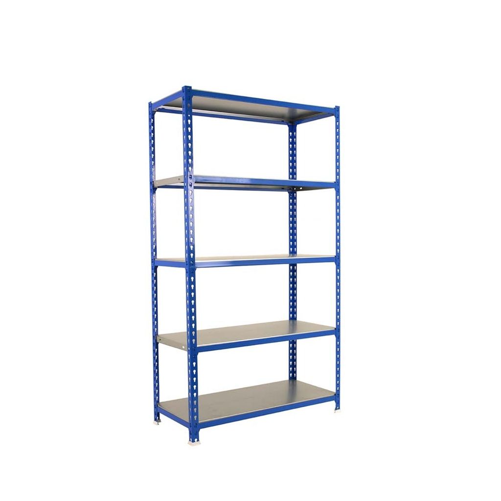PROREGAL Schwerlastregal BIG METAL SHARK | HxBxT 200x100x50cm | Fachlast 180kg | Blau-Verzinkt