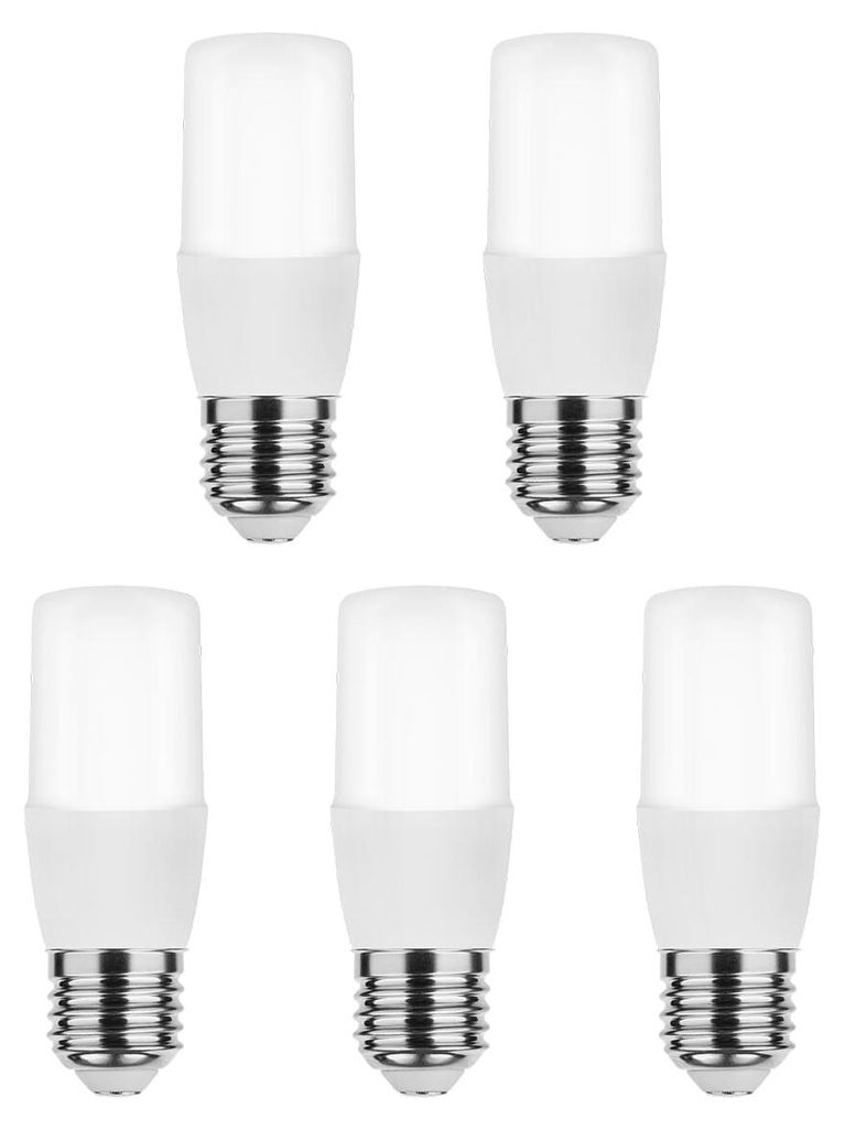 Modee E27 LED-Lampe 4,9 W - 480 lm - 6000 K - Tageslichtweiß - LED-Stablampe T35 - Ersetzt 45-W-Halogenlampe - 5 Stück