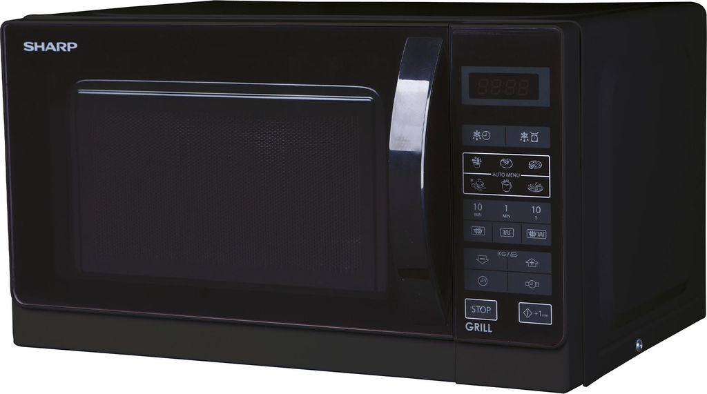 Sharp R642BKW Mikrowelle 20L 2in1 800W 6Automatikprogramme Produktbild 