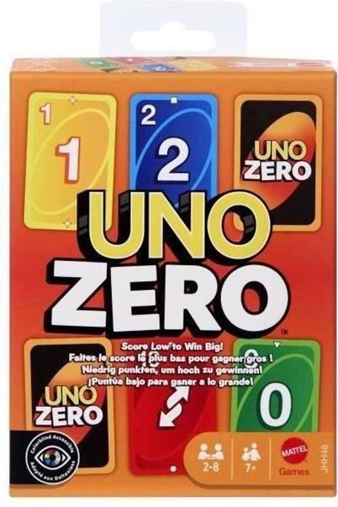 UNO Zéro Kartenspiel, Familienspiel, 2-8 Spieler, Ab 7 Produktbild 