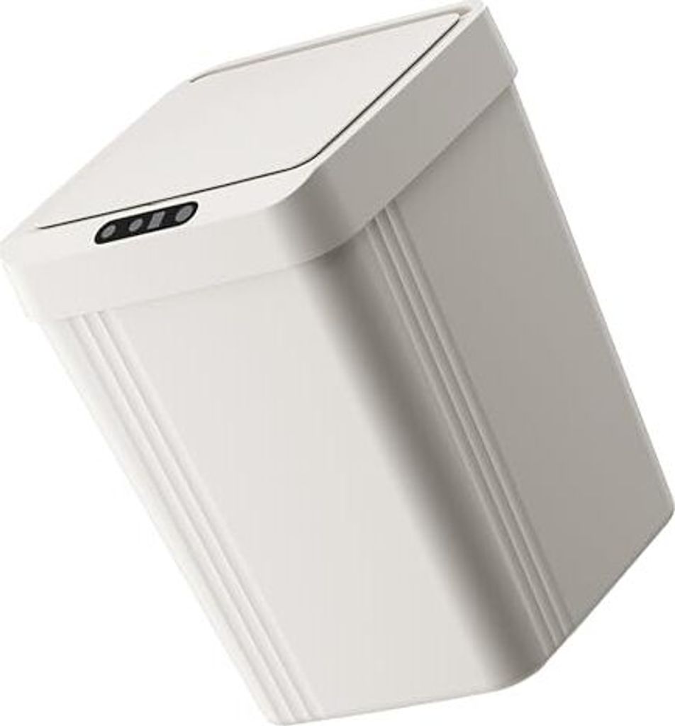 SIXRUN Badezimmer Smart Touchless Mülleimer 13L Automatischer Bewegungsmelder mit Deckel Mülltonne für Küche Wohnzimmer Schlafzimmer