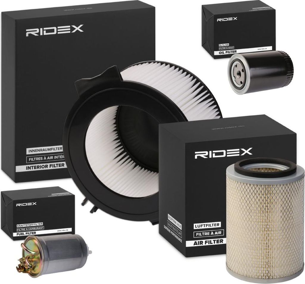RIDEX Filterset Inspektionspaket Filtersatz für VW Transporter IV Bus (70B, 70C, 7DB, 7DK, 70J, 70K, 7DC, 7DJ) Transporter IV Kastenwagen