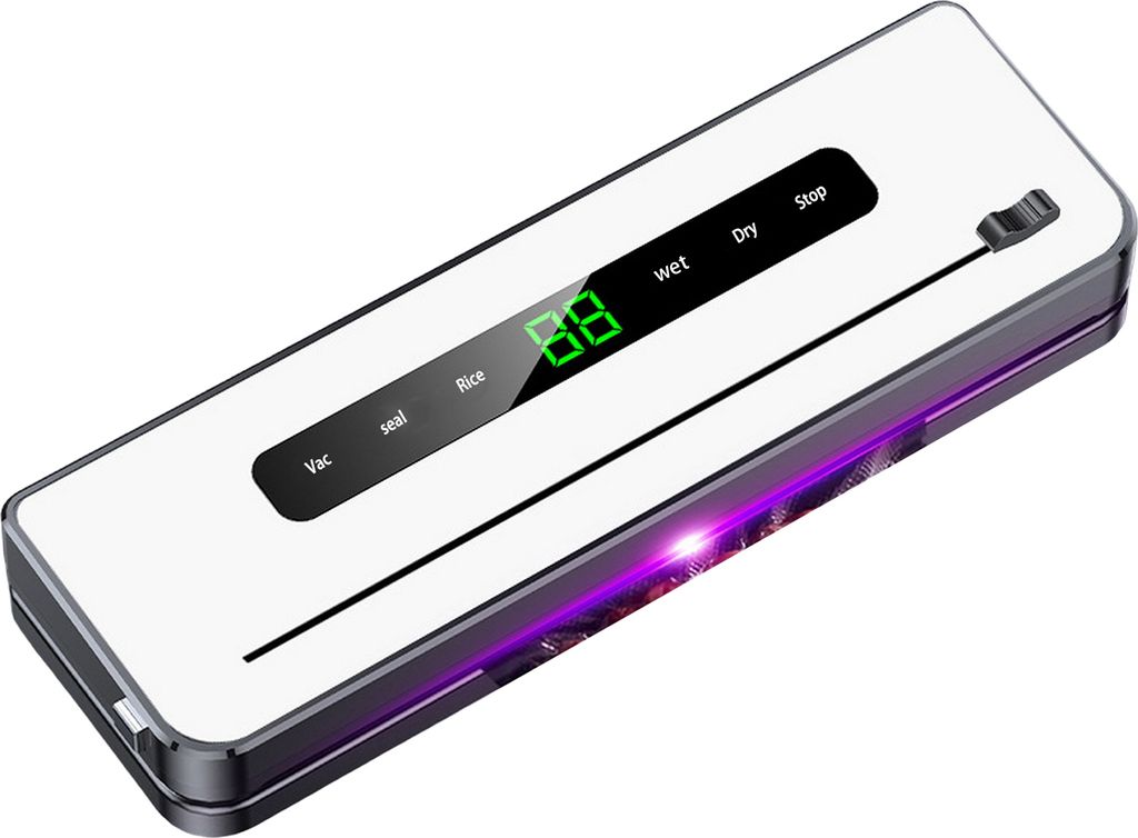 Vakuumierer mit starker Saugkraft, Hochgeschwindigkeitsmotor, schnelles Pumpen, wasserdichtes Touchscreen-Design, EU-Stecker, automatische Versiege...