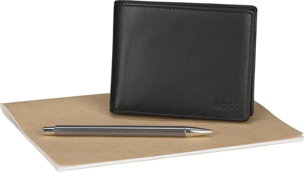 BOSS Herren Asolo Klapp-Geldbörse aus Leder mit Münzfach Produktbild 9