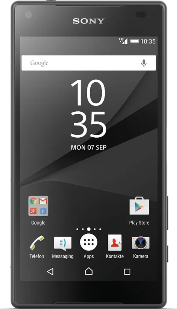 Smartphone Sony Xperia Z5 Compact noir idéal pour usage à une main