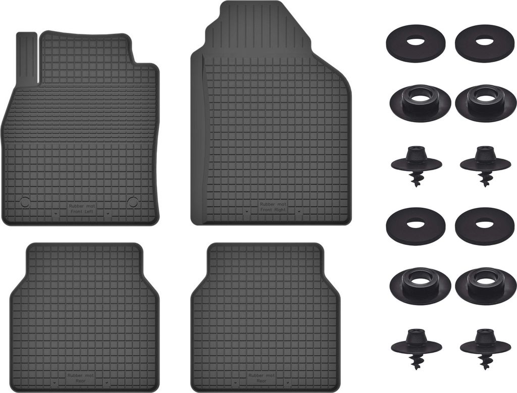 Gummimatten Mit Stoppern Für: Ford Ecosport Mk2 (2012-2017) Schwarz Set