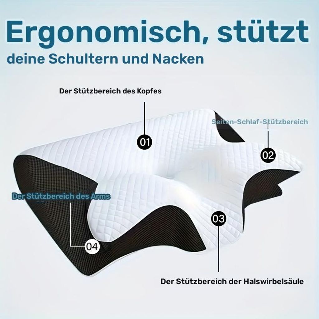 1 Stück Bequemes Nackenstützkissen ,Ergonomische Produktbild 