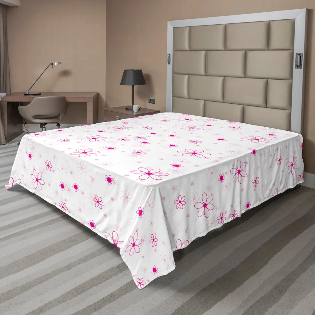 Lenzuolo Fucsia ABAKUHAUS 260x228 | Floreale Primavera Magenta