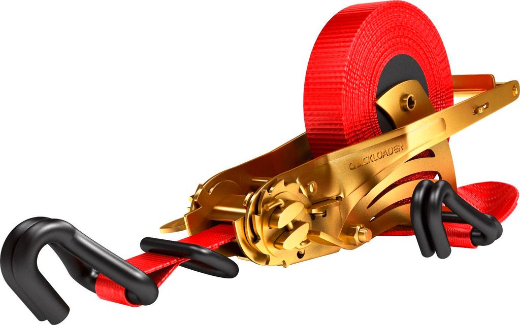 Kerbl Automatik-Zurrgurt Quickloader Farbe rot, Länge 5 m, Breite 35 mm