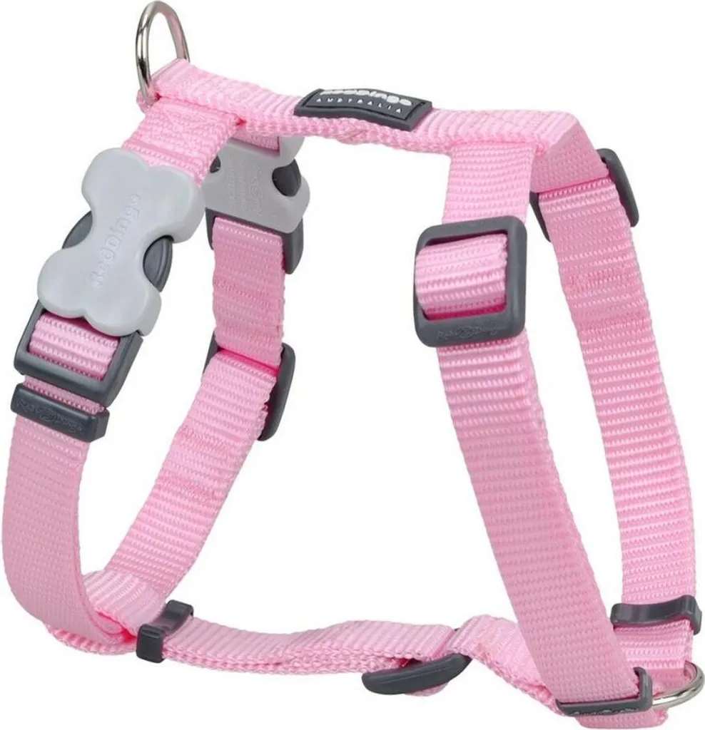 Harnais chien anti-traction rose souple - Confort garanti 60-109 cm