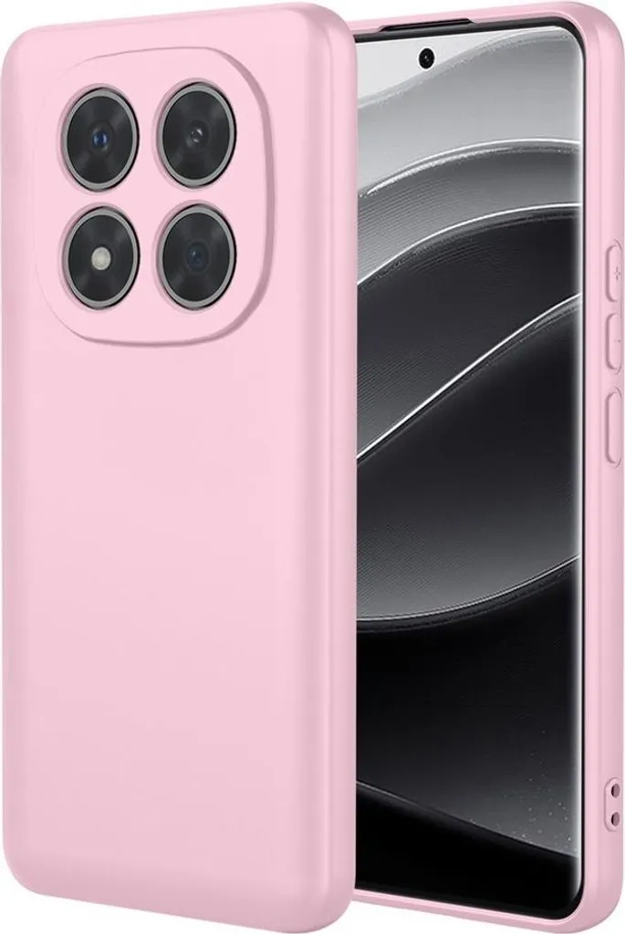 Custodia per Xiaomi Redmi Note 14 Pro Plus - Cover posteriore in silicone Phonesta Soft Silk - Rosa