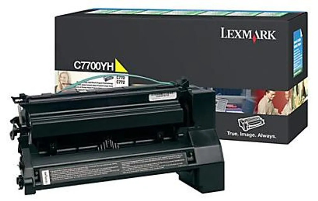 Toner Jaune Lexmark C7700YH Longue Durée pour Rendu Chromatique Supérieur