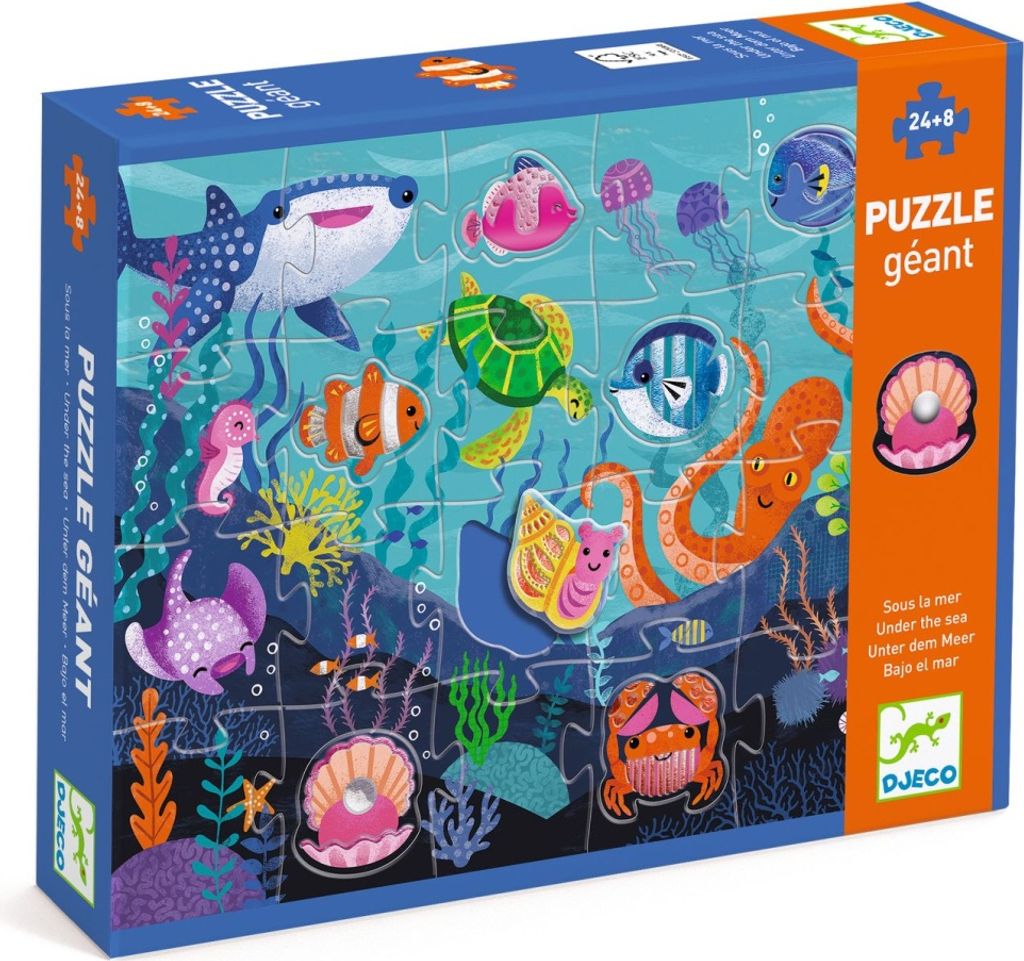 DJECO Puzzle Tactilo Meer 24+ 8 Stü ck