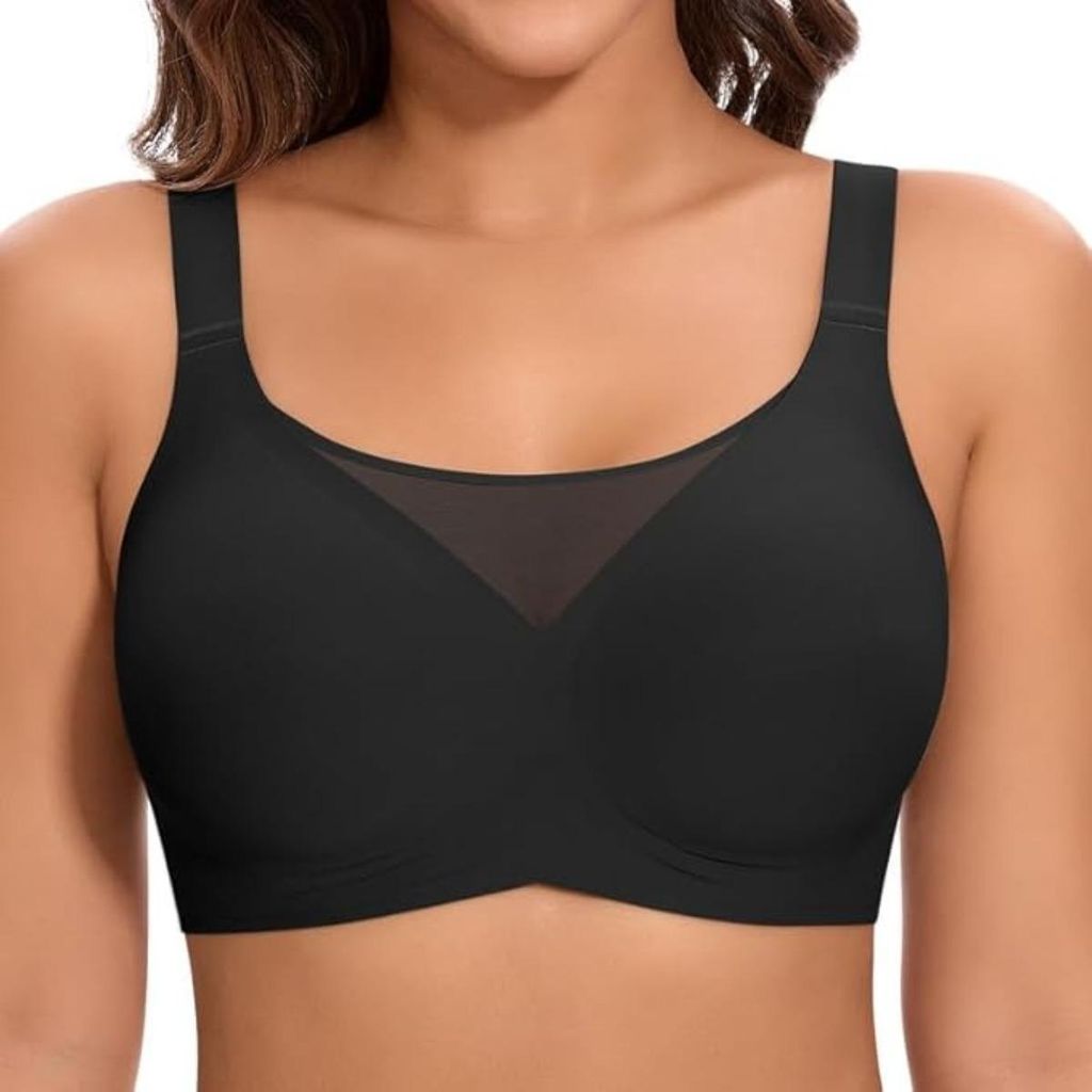 INF Kabelloser BH XL Größe 38/85, Bequeme Formgebung für 70.0-80.0kg Schwarz
