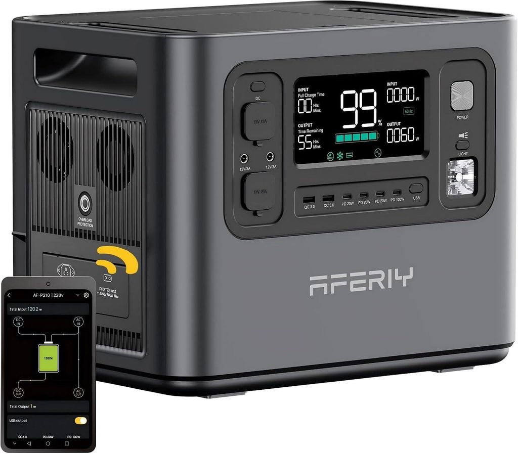 AFERIY Haven2400 Tragbare Powerstation 2400W 2048Wh Produktbild 
