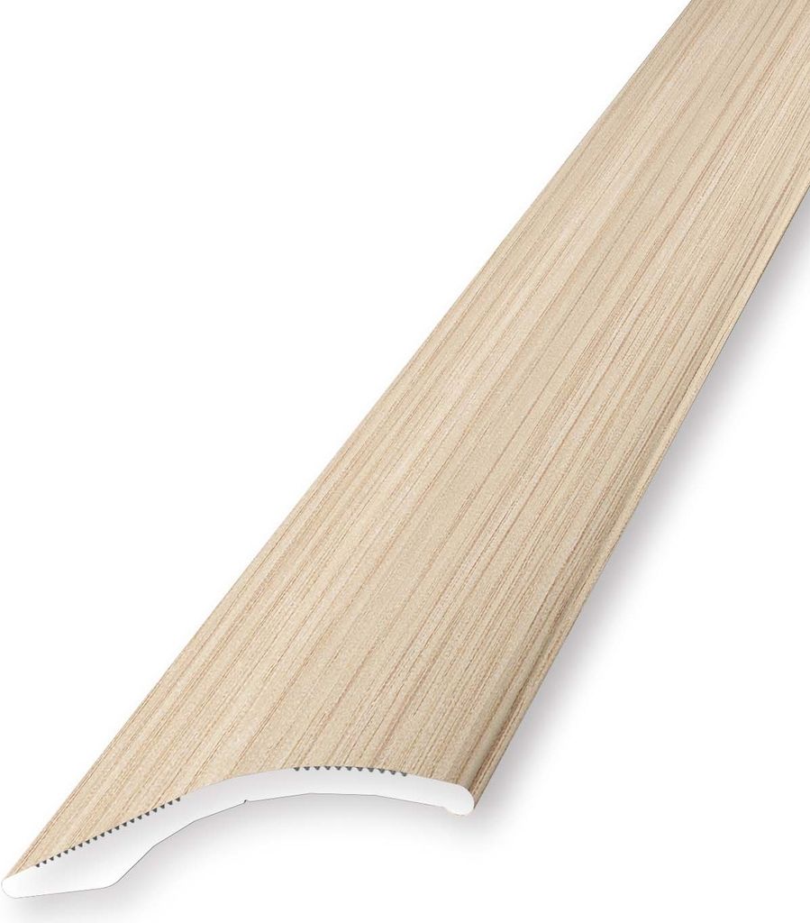 Ausgleichsprofil 2 x 40 x 2700 mm Anpassungsprofil Höhenausgleichsprofil Aluminium eloxiert Geriffelt Versenkt Gebohrt Eiche weiß gekalkt Küberit