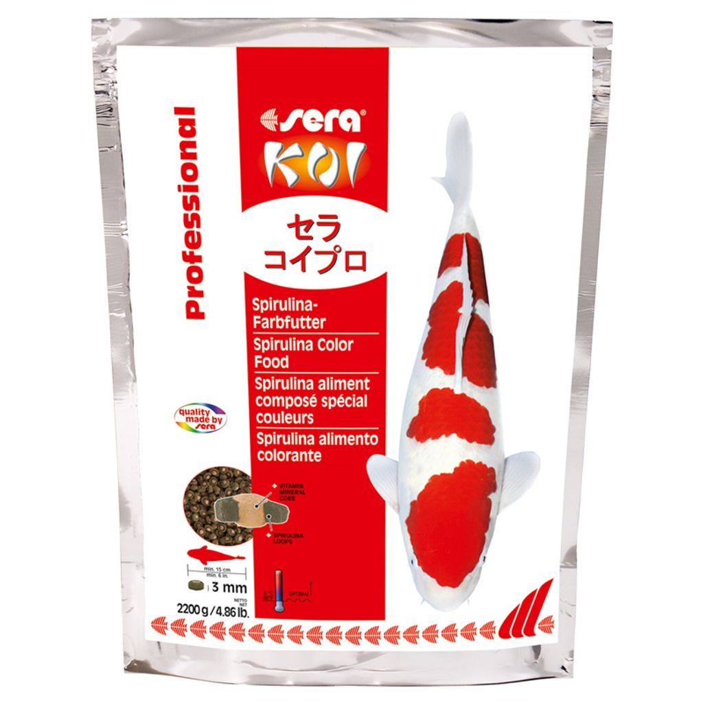 Sera Koi Professional Spirulina Farbfutter 2200g