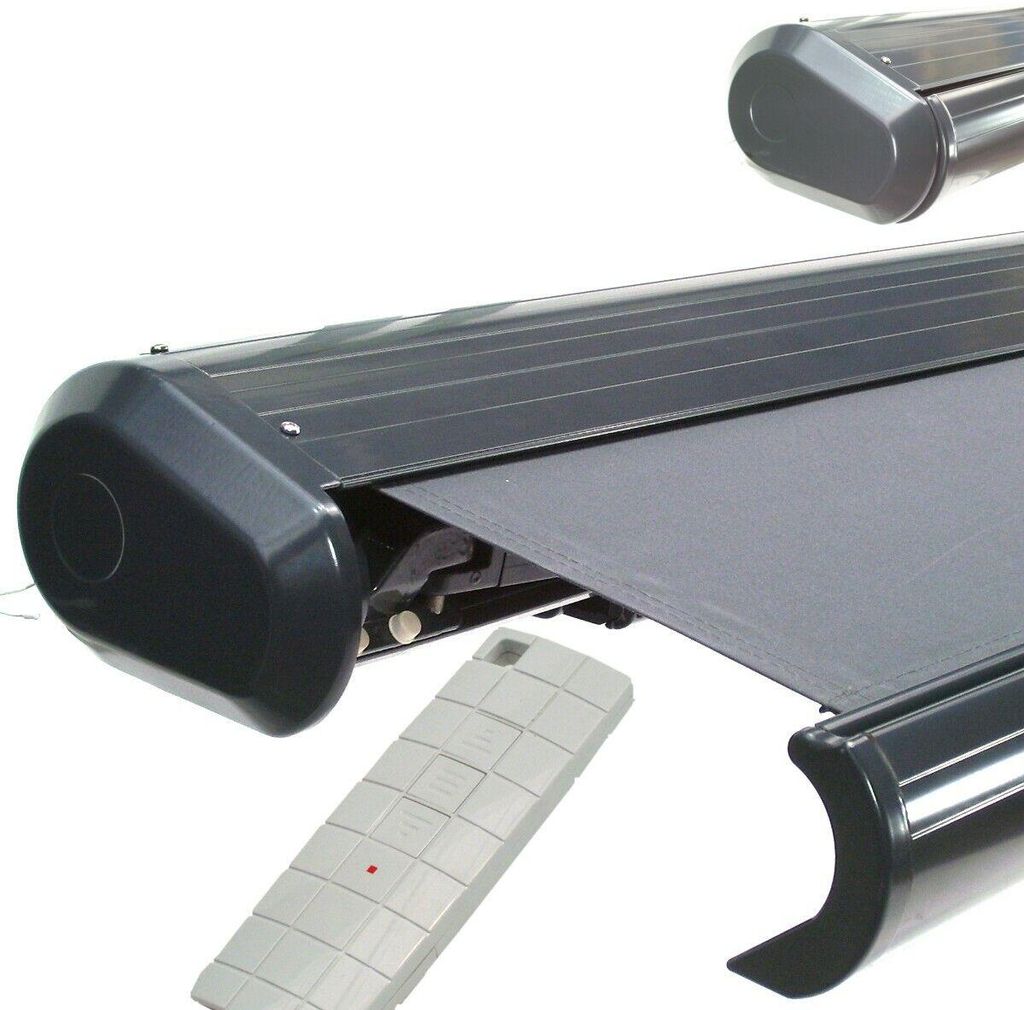 elektrische Vollkassettenmarkise 2,0x1,50m Alu Kassetten Gelenkarm Markise 56053