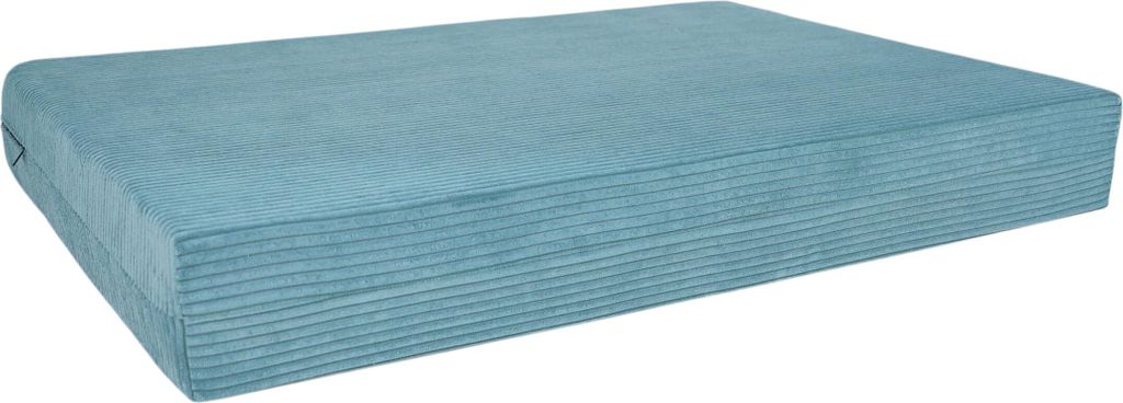 Pillows24 - Palettenkissen Sitzkissen 120x80 aus Cordstoff | Sitzkissen & Rückenkissen für Europaletten 120x80 | für Wohnzimmer, Garten | Hellblau