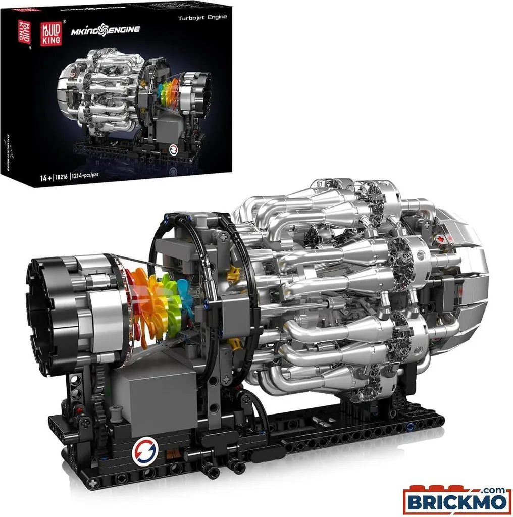 Mould King 10216 Moteur Turbojet Mécanique à Réaction - Maquette Technique