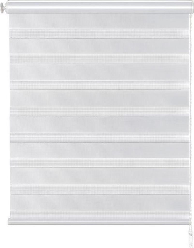 STILVORA Gardinen Doppelrollo Verdunkelungsrollo, wasserabweisend & lichtundurchlässig, für Wohnzimmer, Schlafzimmer, Bad, Büro, flexible Jalous...