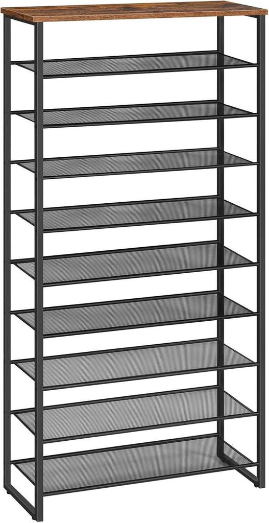 HOOBRO scarpiera 10 livelli scarpiera metallo 32-40 paia di Immagine del prodotto 