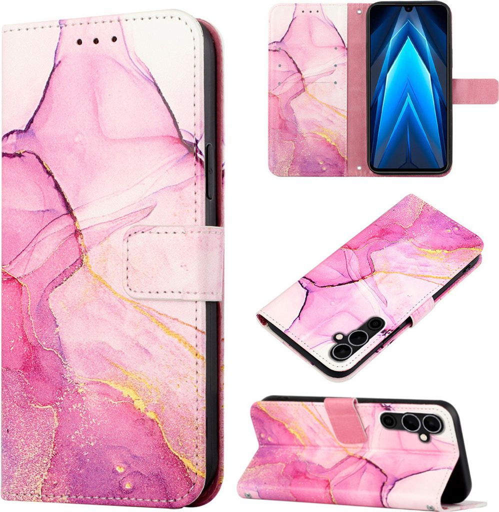 Tecno Pova Neo 2 Hülle, Marmor Motiv Kunstleder Tasche Produktbild 
