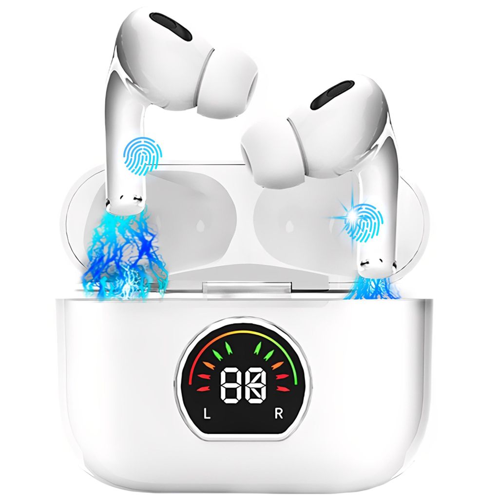 Bluetooth 5.3 In Ear Kopfhörer Kabellos mit 4 ENC Mikrofonen, Noise Cancelling Wireless Earbuds mit LED-Anzeige, IPX5 Wasserdicht,Weihnachtsgeschenk