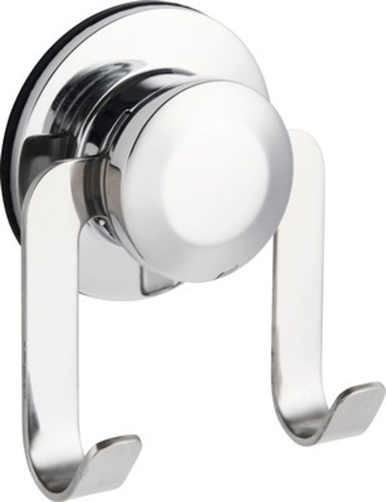 form&style Doppelhaken zum saugen verchromt