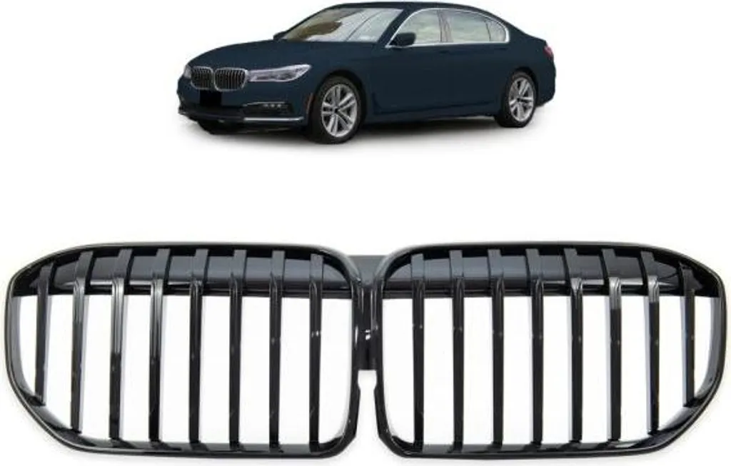 Calandre Avant Noir Brillant pour BMW Série 7 G11 G12 LCI dès 2019 Look M