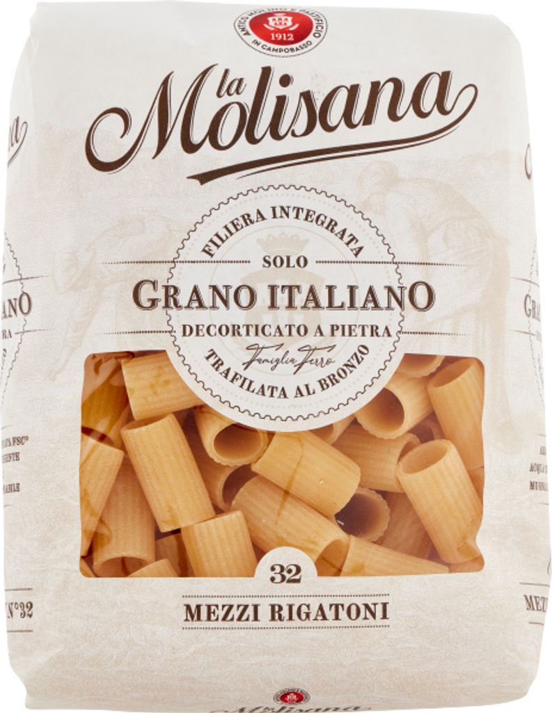 Makaron Mezze Rigatoni n32 500g - La Molisana Zdjęcie produktu 