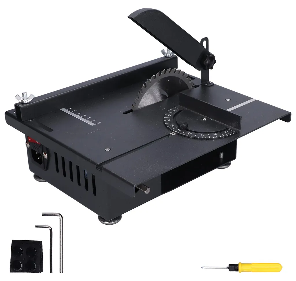 Scie de table multifonction et ponceuse pour modélisme bois en 1200W