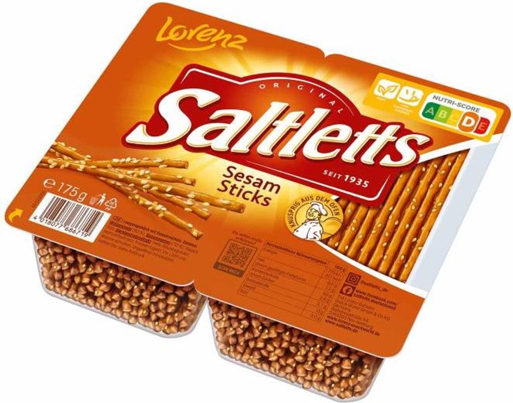 Lorenz Saltlettes Sticks Sesam knuprige Salzstangen Produktbild 