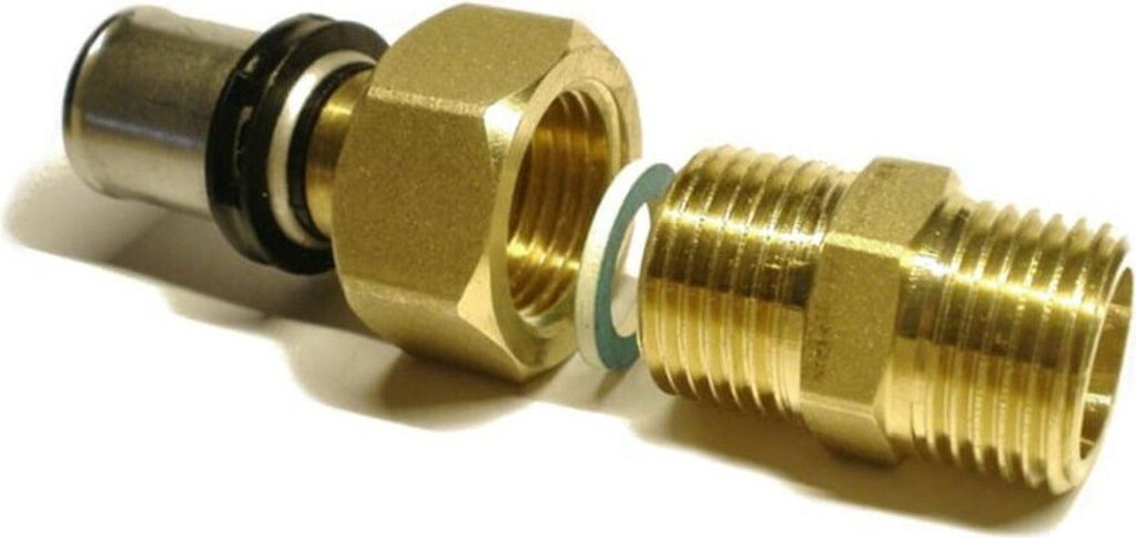 Pressfitting Übergangsverschraubung Außengewinde, Größe 16x2 - Gewinde 3/4"