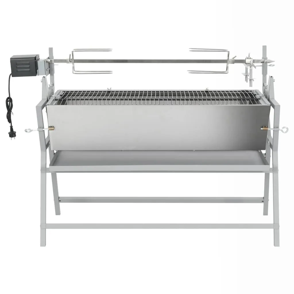 Barbecue de Jardin avec Tournebroche pour Rôtis et Grillades en Famille