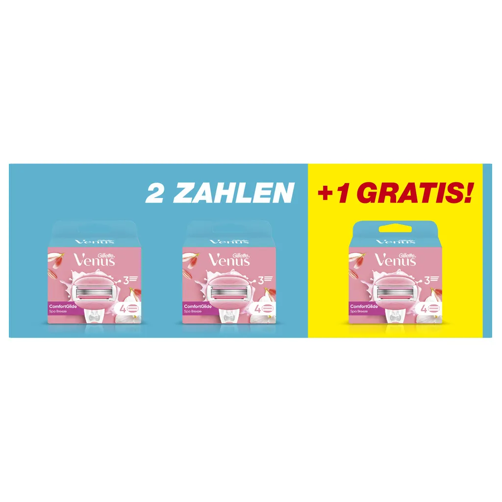 Recharges Rasage Doux Venus Comfortglide Spa Breeze pour Peaux Sensibles