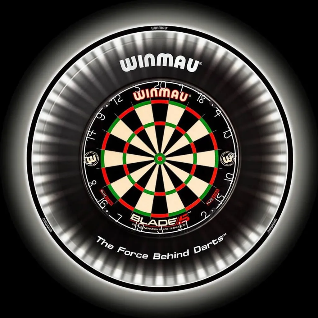 Éclairage LED pour cible de fléchettes Winmau Plasma en aluminium - 16