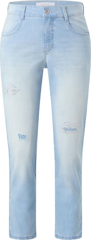 CICI CROP SLIT SPARKLE 3588 bleached blue used destroyed Größe 44