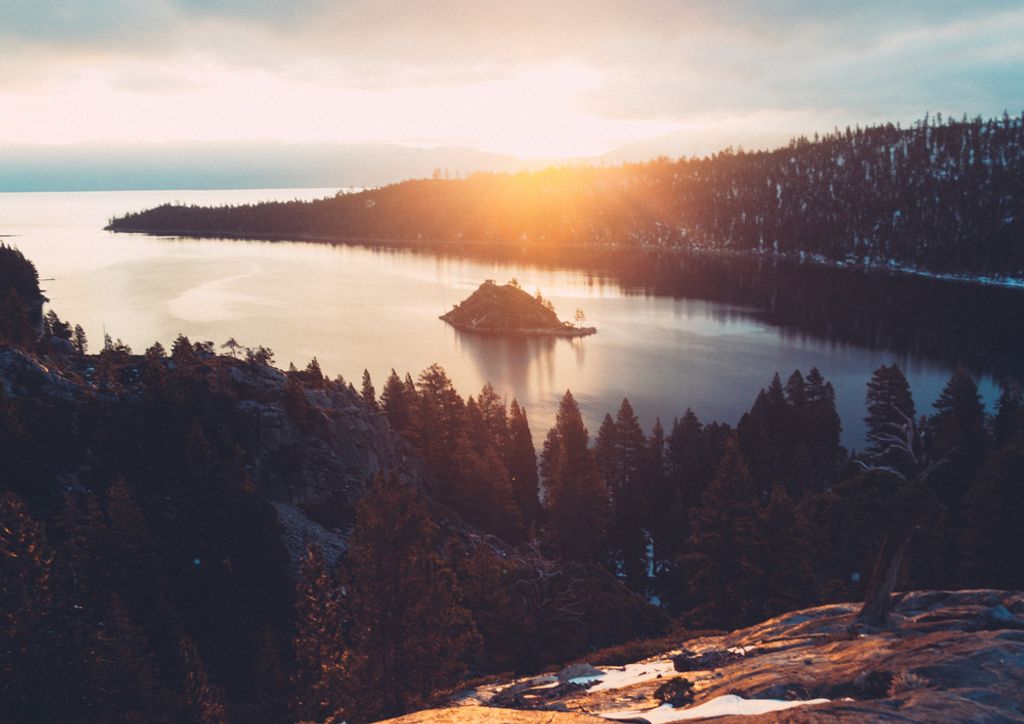 hansepuzzle 68305 - Sonnenuntergang Puzzle, 260 Teile, Natur, 41,0 x 28,0cm mit hochwertiger Aufbewahrung, Kartonbox und wiederverschließbarem Beutel