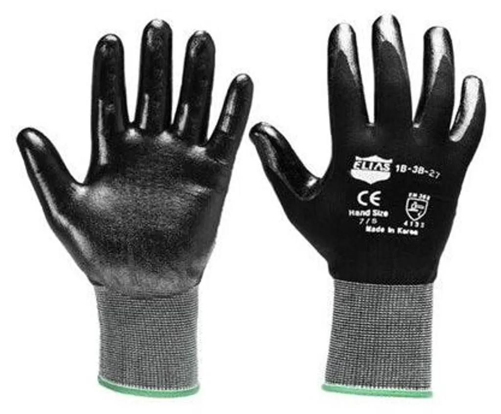 Gants de travail taille S 7 souples et résistants avec paume antidérapante