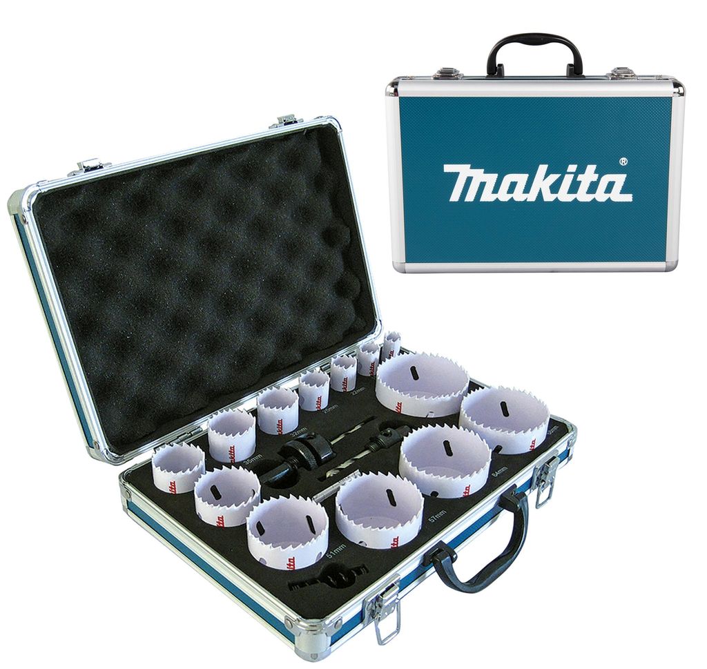 Makita BI-Metall Lochsäge-Set D-47307 für Holz & Metall Lochsägensatz 16-teilig