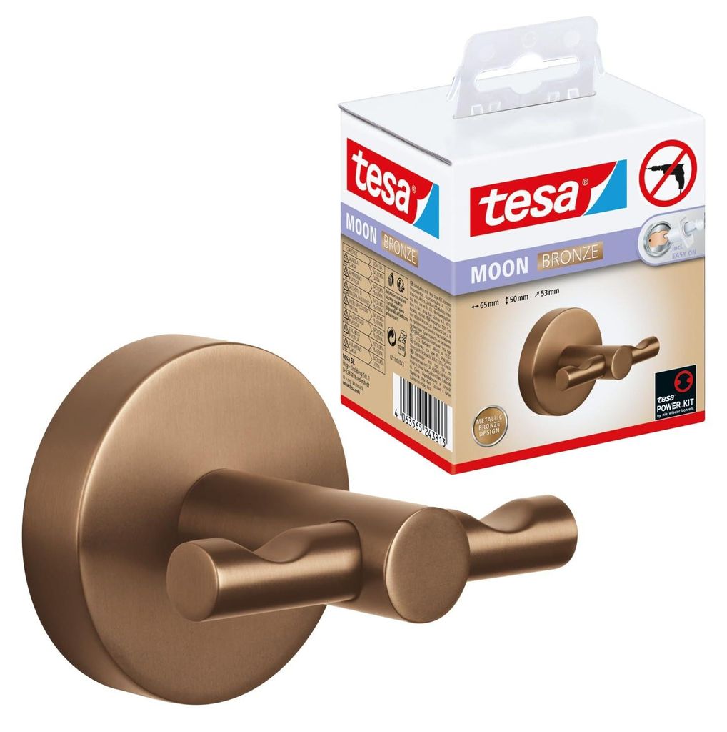 Tesa Handtuchhaken MOON bronze Produktbild 